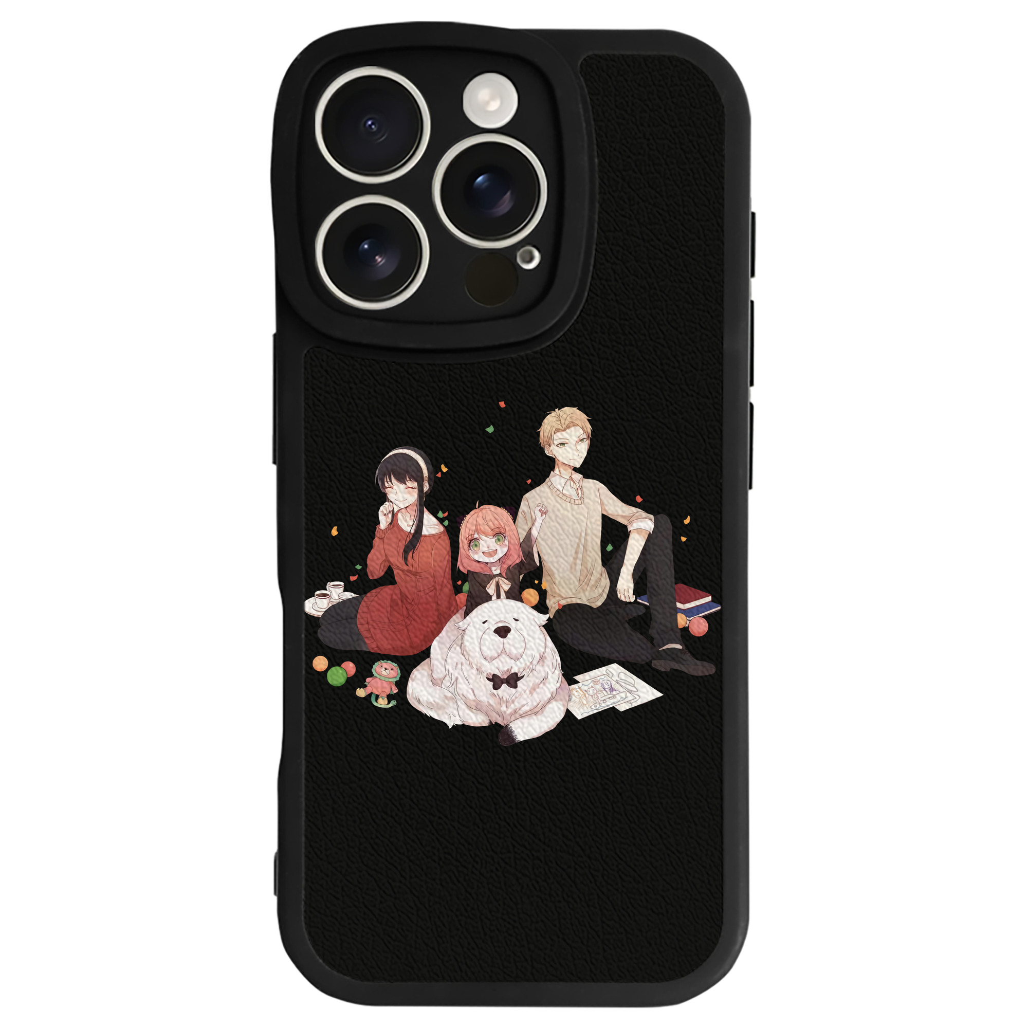 （画像用） SPY×FAMILY间谍家家酒 【iPhone 16シリーズ対応】シリコンスマホケース（レザー調） 材質：シリコン